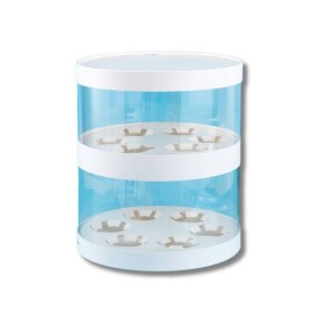 Cake Star Cake Star Plastový kulatý box na cupcakes nebo dort bílý 2 patra (na 12 ks)