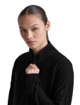 ICEBREAKER Wmns Merino 400 RealFleece Grid LS Half Zip, Black (vzorek) velikost: S