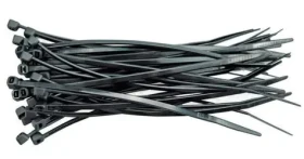 Vorel Stahovací pásky 100x2,5 mm černá / Stahovací pásky / 100 ks
