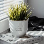 Bella Rose Porcelánový obal na květináč Já z toho vyrostu 10 cm, bílá barva, zlatá barva, porcelán