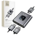Tech-Protect HB07 šedá / HUB adaptér / HDMI / 4K 60Hz / 2v1