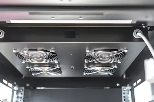 DIGITUS 19" černá / Větrací jednotka / 4 ventilátory / termostat / pro Unique, Dynamic (DN-19 FAN-4-B-N)