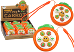 Mamido Mini hra dovednostní Whack-A-Mole Mrkvičky oranžová
