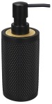 AQUALINE - NOIR dávkovač mýdla na postavení, černá N6019
