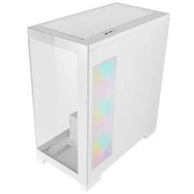 AZZA Cove bílá / Midi PC skříň / ATX / Tvrzené sklo 270° / USB-C / Bez zdroje (CSAZ-570W)