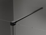 MEXEN/S - Velar sprchový kout 110 x 100, transparent, černá 871-110-100-01-70