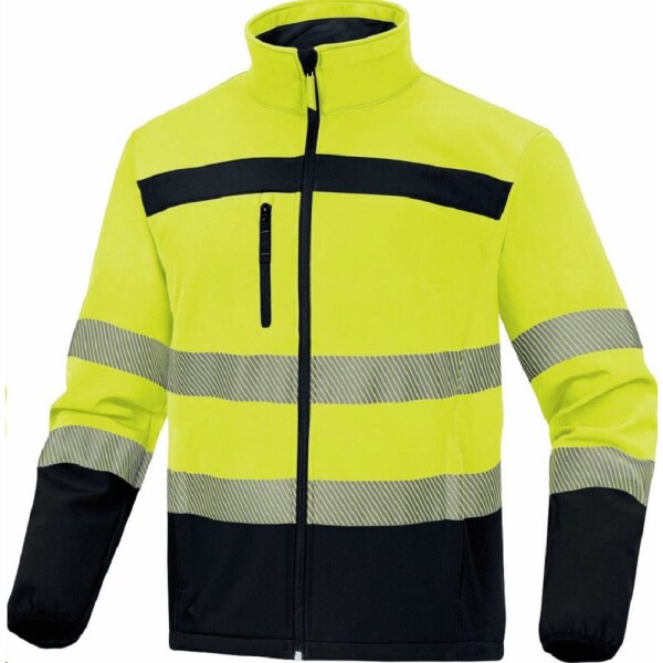 Deltaplus Bunda LULEA2 pánská HV softshell žluto modrá XL žluto modrá