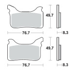 Brzdové destičky Sbs 842 HS (Oem *854972*)