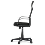 Kancelářská židle, houpací mechanismus, černá síťovina, KA-L601 BK