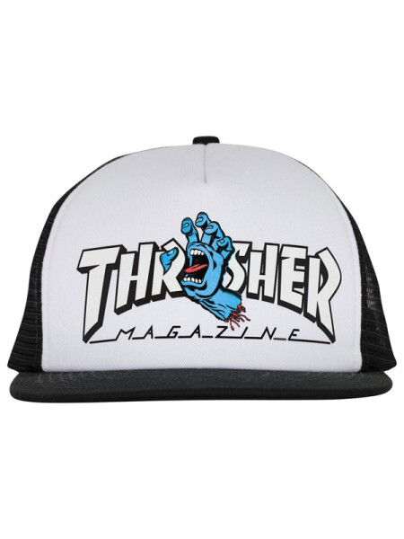 Santa Cruz Thrasher Screaming white/black pánská kšiltovka