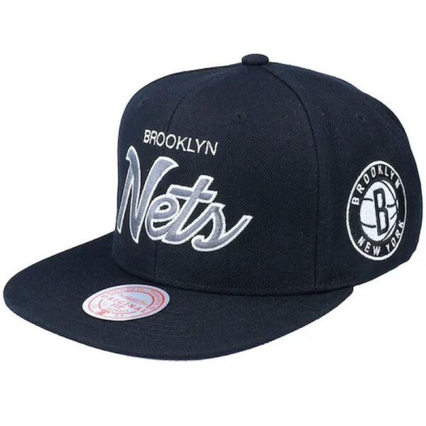 Kšiltovka NBA Brooklyn Team Script 2.0 Snapback Mitchell Ness OSFM