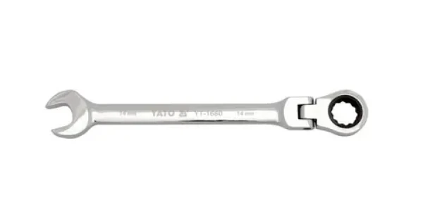 YATO Očkoplochý ráčnový klíč / 17 mm / Délka 230 mm / 72 zubů / CrV (YT-1683)