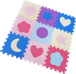 ALLTOYS Pěnové puzzle Tvary pastelové