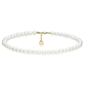 Perlový choker náhrdelník Antonella Gold - chirurgická ocel, perla, Zlatá 36 cm + 5 cm (prodloužení)