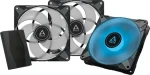 ARCTIC P14 PWM PST A-RGB + HUB černá 3ks / 140 mm / Fluid Dynamic Bearing / 0-1900 RPM / 68.9 CFM / 4-pin + 3-pin RGB (ACFAN00256A)