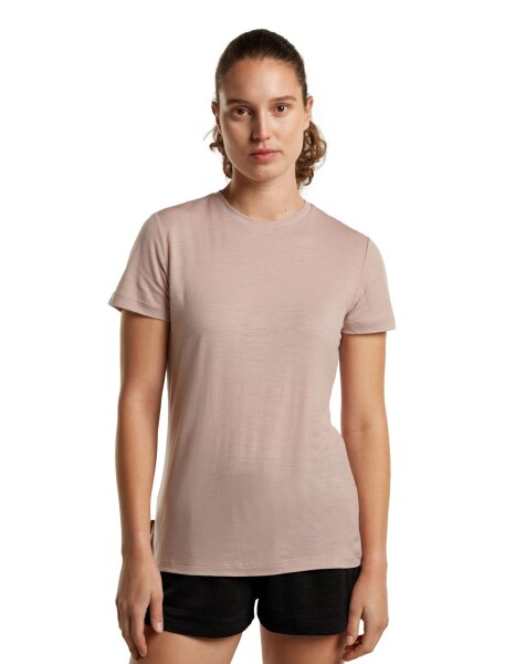 Dámské merino triko s krátkým rukávem ICEBREAKER Wmns 150 Tech Lite III SS Tee, Pink Quartz velikost: XL