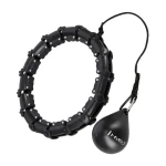 HMS HHW11 PLUS SIZE Masážní hula hoop se závažím černá (5907695553512)