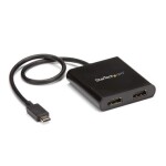 StarTech adaptér USB-C na 2xHDMI černá / Dual 4K 30Hz / 1080p 60Hz / Thunderbolt 3 (MSTCDP122HD)