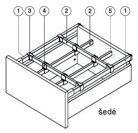 Strong StrongMax vnitřní dělení šedé :: profil 800 (359367)