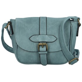 Trendy dámská koženková crossbody kabelka Arlena, džínově modrá