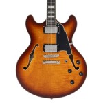 D'Angelico Premier DC Double Cutaway Stop-Bar Tailpie CE Dark ICEd Tea