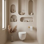 REA - Držák na toaletní papír Tomi 5809 Brush Gold REA-88057