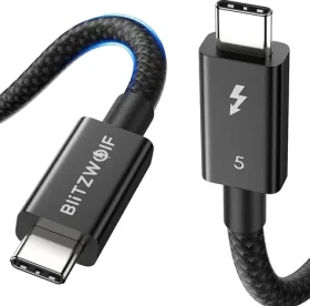 BlitzWolf BW-HDC8 240W kabel 0.5m černá / USB-C (M) - USB-C (M) (BW-HDC8 0.5m)