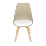 Židle jídelní, cappuccino plast, CT-X7055 CAP