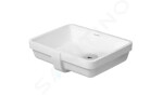 DURAVIT - Vero Umyvadlo zápustné 430x315 mm, s přepadem, WonderGliss, bílá 03304300001