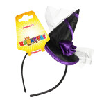 Čelenka čarodějnická s kloboučkem a květinou