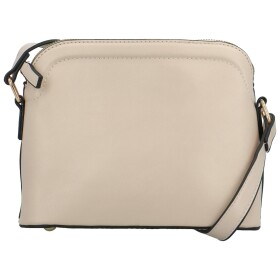 Trendy dámská koženková crossbody kabelka Dagoma, krémová