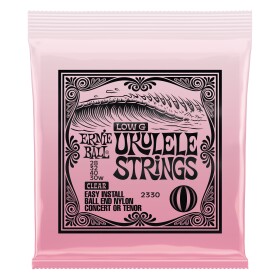 Ernie Ball Concert & Tenor Ukulele Strings Wound G Clear