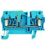 Weidmüller 8731710000 zkušební oddělovací řadová svorka pružinová svorka modrá 100 ks