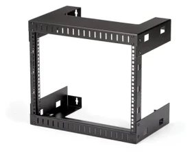StarTech Nástěnný regál 8U černý / Nástěnný regál / nosnost 80 kg / hloubka 303 mm / ocel (RK812WALLO)