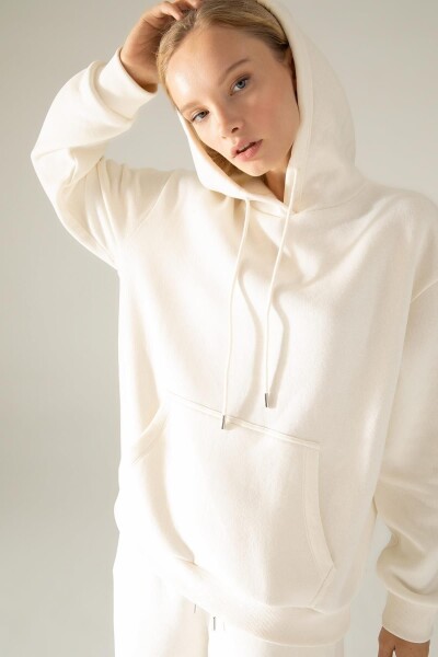 DEFACTO Relax Fit Hooded Sweatshirt