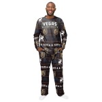 FOCO Pánské pyžamo Vegas Golden Knights Ugly Holiday Pajamas NHL Velikost: