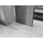 MEXEN/S - Velar sprchový kout, posuvné dveře 160 x 85, dekor, chrom 871-160-085-31-01