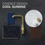 GROHE - Essence Umyvadlová baterie L pod omítku, 2-otvorová instalace, kartáčovaný Cool Sunrise 19967GN1