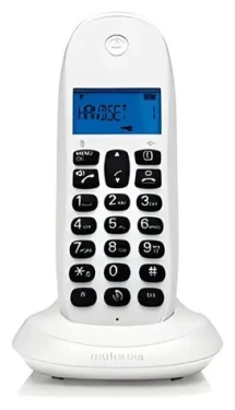 Motorola C1001CB+ bílá / DECT telefon / identifikace volajícího / handsfree (E07000K50B1AES38)