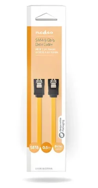 Nedis SATA 6 Gbps (F) - SATA 6 Gbps (F) 0,5 m žlutá / Kabel / Plochý (CCGB73250YE05)