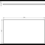 MEXEN/S - Orio koupelnová skříňka pod umyvadlo 80 cm s deskou, 1 šuplík, grafit mat 91A10-08047-1-BFC66