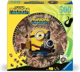 RAVENSBURGER Kulaté puzzle Mimoni a monstra