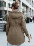 Dámská bunda parka s odepínací kapucí khaki FashionStreet TY5451 M