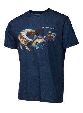 Savage Gear Tričko Cannibal Tee Blue M (71583)