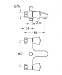 GROHE - Costa S Vanová kohoutková baterie, chrom 25485001