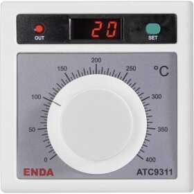 Enda ATC9311-FE-400-230 termostat J 0 do +400 °C relé 2 A (d x š x v) 50 x 96 x 96 mm - Suran Enda ATC9311
