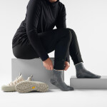 Unisex merino turistické ponožky SMARTWOOL Hike Classic Edition Light Cushion Secon, Medium Gray velikost: 42-45 (L)