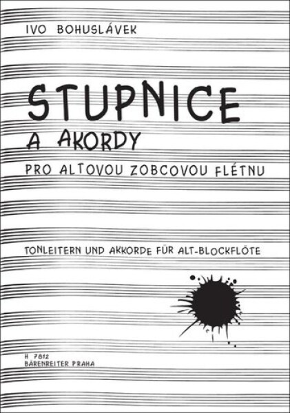 Stupnice a akordy pro altovou zobcovou flétnu