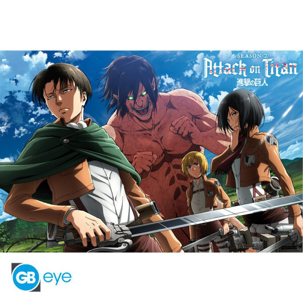 Attack on Titan Plakát Maxi - Ready to fight! 91,5 x 61 cm