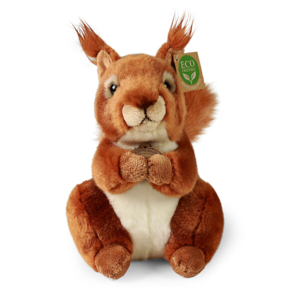 Plyšová veverka sedící 23 cm ECO-FRIENDLY